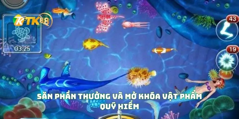 Khám phá vương quốc cá mập và những thử thách cực đỉnh 3 Săn Phần Thưởng Và Mở Khóa Vật Phẩm Quý Hiếm